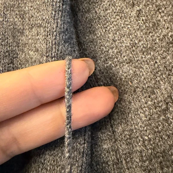 New House of CB Alaia Wrap Cardigan in color Grey Melange. - Picture 8 of 10